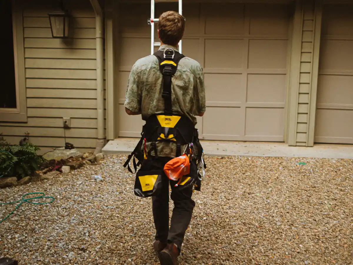 Technician heading to a job